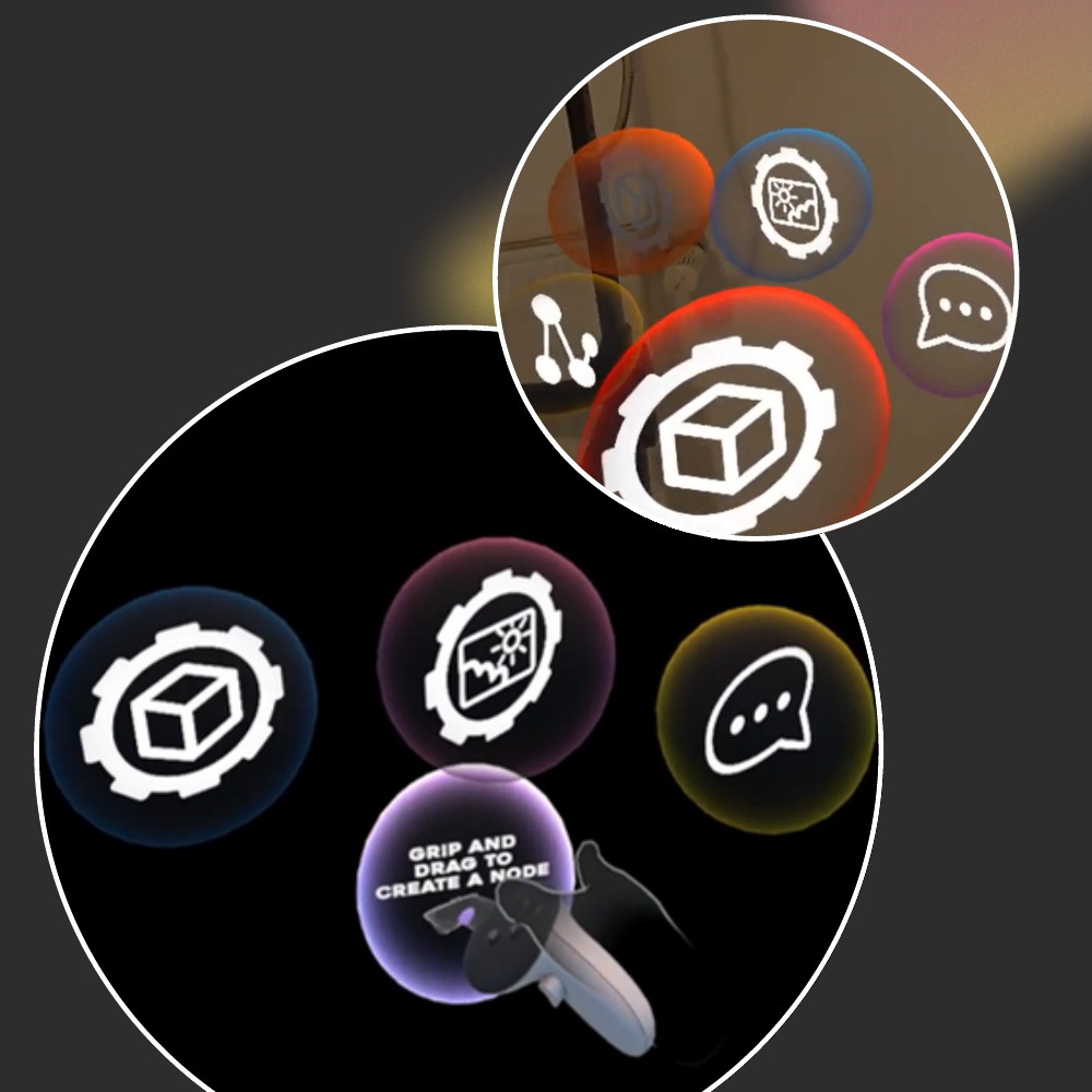 Orb interaction layout