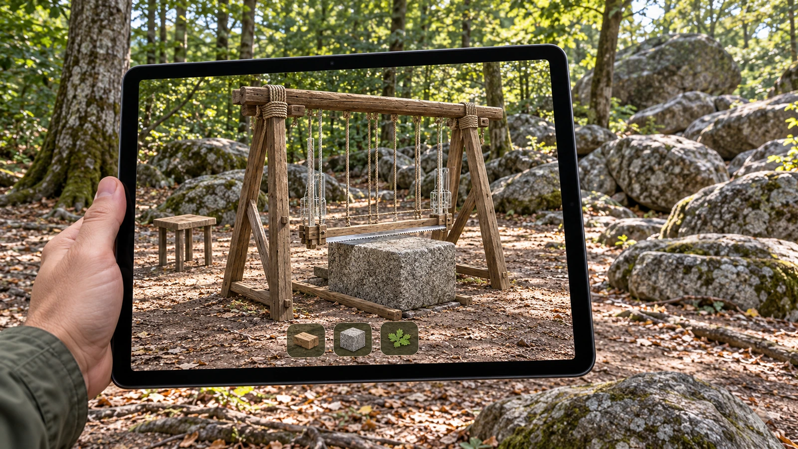 Cinematic visualization of the on-site experience.