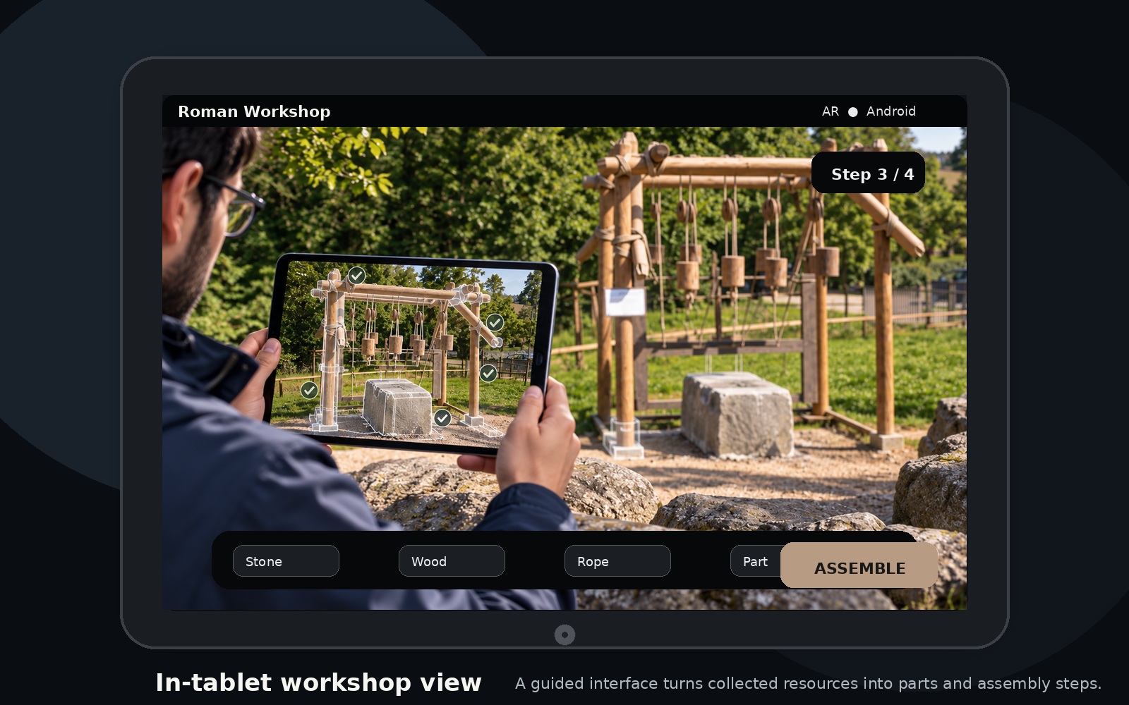 Tablet assembly scene
