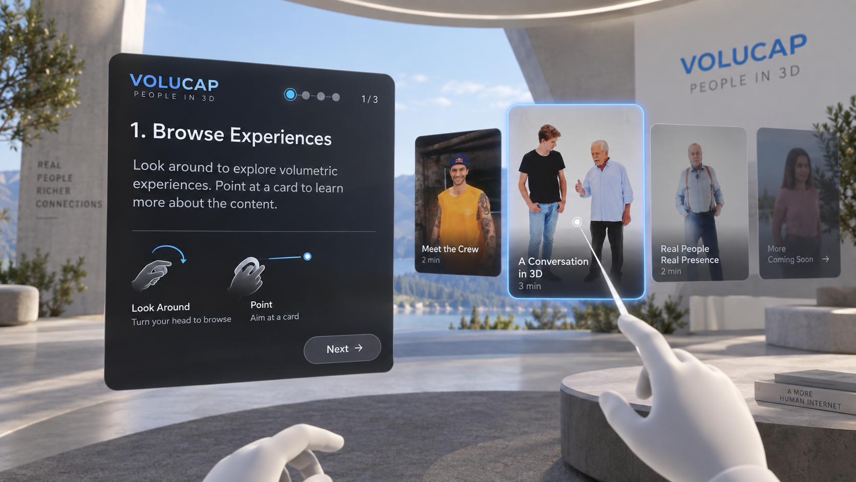 Volucap onboarding concept